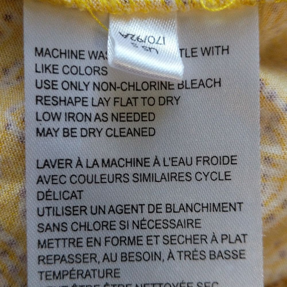 Maeve Fete yellow handkerchief motif midi dress anthropologie Small - Picture 6 of 8